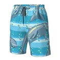 thumbnail image 5 of Kll Dolphin Men'S Casual Summer Beach Shorts Hawaiian Shorts With Pockets-3x-Large, 5 of 9