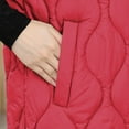 thumbnail image 6 of HTNBO Women Puffer Vest Sleeveless Hooded Quilted Vest Lightweight Stand-up Collar Winter Padded Gilet Outerwear, 6 of 7