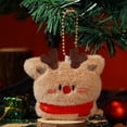 thumbnail image 4 of Christmas Tree Plush Ornaments,3 Pcs Small Plush Christmas Hanging Ornament Set, Snowman Hanging Plushies for Mini Chritmas Tree Hanging Decoration Supplies Home Decor, 4 of 6