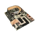thumbnail image 4 of Mens Stacy Adams Medallion Lion Print Sports Shirt Stage Singer 4951 Gray Multi, 4 of 11