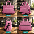 Pink Large Dog Travel Bag with Food Containers and Collapsible Silicone ...