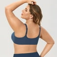 thumbnail image 2 of CHOK Women‘s Front Closure Bras Plus Size Lace Full Coverage Underwire Unlined Bra, 2 of 7