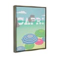 thumbnail image 3 of Stupell Industries Capri Beach Shore Umbrellas Graphic Art Luster Gray Floating Framed Canvas Print Wall Art, Design by Lil' Rue, 3 of 6