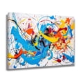 thumbnail image 2 of colorful modern abstract artwork painting Poster Decorative Painting Canvas Wall Art Living Room Posters Bedroom Painting,Frame-style,16x24inch(40x60cm), 2 of 8