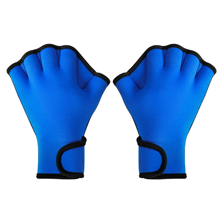 OUNONA Swimming Water Gloves Hand Flippers Training Fins Paddle Paddles  Swim Resistance Webbed Mitts Aquatic Aid Protector 