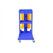 Commercial Housekeeping Janitorial cart with Vinyl Bag & Cover AF08170A Blue