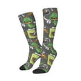 thumbnail image 2 of Balery Cartoon Dinosaurs Printed Novelty Socks Men's Women's Crew Socks Sports Socks Knee High Socks Cotton Socks Quirky and Cool Socks, 2 of 9