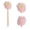 thumbnail image 3 of Unique Bargains 1pc Long Handle Double-sided Claw-Shaped Bath Brush Pink, 3 of 6