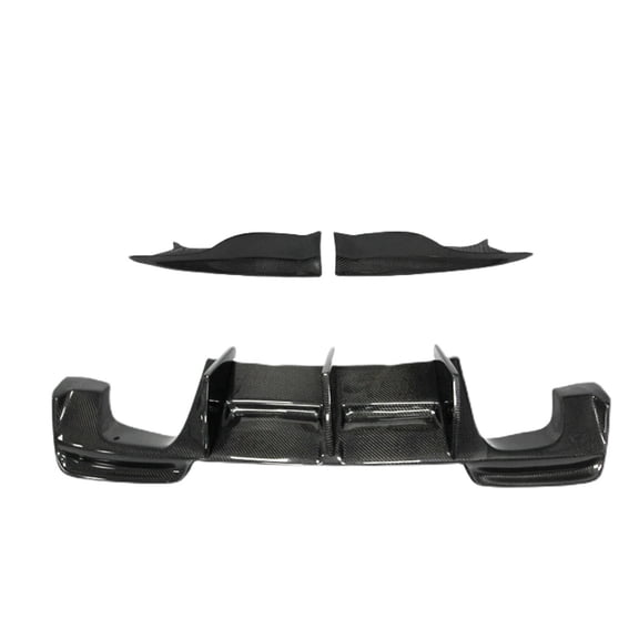 Rear Bumper Diffuser Side Splitter Cover For BMW 1 Series E82 1M E88 1M Coupe 2011-2013 RZ Style Carbon Fiber Boot Spoiler Lip