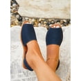 thumbnail image 4 of Women's Casual Fish Mouth Slip-on, Glitter Summer Flat Sandals With Back Strap, 4 of 4