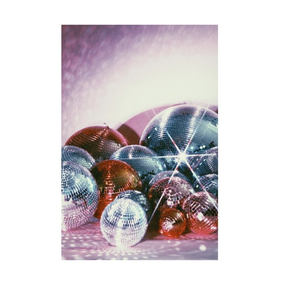 Canvas Wall Art - Samantha Hearn 'Disco Ball Party' Wall Art for Living Room, Bedroom, or Office D?cor by Trademark Fine Art - 12 x 19 Inches