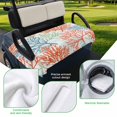 thumbnail image 5 of Golf Cart Seat Covers for 2 Seater,Ocean Coral Microfiber Cart Seat Towel Blanket,Abstract Boho Gradient Coastal Polka Dots Absorbent Breathable Non Slip Bench Seats Protector for Golf Course 51"x31", 5 of 9