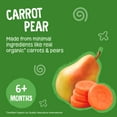 thumbnail image 3 of Earth's Best Organic Stage 2 Baby Food, Carrot Pear Fruit & Veggie Puree, 3.5 oz Pouch, 3 of 10
