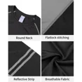 thumbnail image 3 of ANFERRY Men Swim Shirts Quick Dry UPF50+ Sun Protection Athletic Rash Guards Long Sleeve Color Block Swimwear, 3 of 9