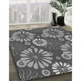thumbnail image 3 of Ahgly Company Machine Washable Indoor Square Transitional Dark Gray Area Rugs, 3' Square, 3 of 7
