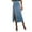 M573 Light Blue, variant on Tfken Summer Women Skirts High Waist Solid Color Slit Long Denim Skirts With Button Trendy Daily Wear Female Classic Clothes Blue