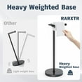 thumbnail image 4 of Toilet Paper Holder Stand, Modern Bathroom Free Standing Toilet Paper Roll Holder, Stainless Steel Tissue Rack, Rust-Proof & Heavy Stable Base (Matte Black), 4 of 5