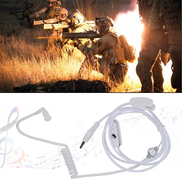 Professional 3.5mm In Ear Headset Earphone With Metal Clip, Noise Cancellation, Reliable Sound Quality