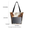 thumbnail image 5 of Fotbe Rustic Cow Butterflies Champagne Pattern Beach Tote,Shoulder Handbag,Spacious Tote Bag,Lightweight Travel Bag,Versatile Shopping Bag, 5 of 9