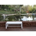 thumbnail image 3 of 4ft. Outdoor Backless Plastic Bench - White, 3 of 3