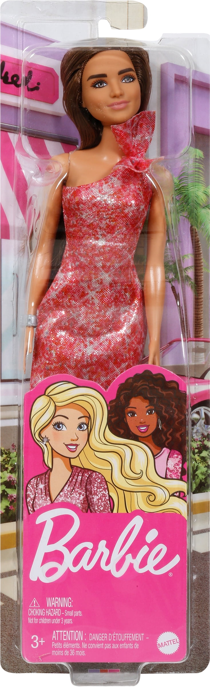 Barbie Glitz Doll With Pink Dress Mattel Dgx82 Blonde for sale online 