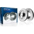 thumbnail image 3 of Detroit Axle - Rear Brake Kit for 2003 2004 2005 2006 2007 2008 2009 2010 2011 Lincoln Town Car [Sedan], Disc Brake Rotors Ceramic Brake Pads Replacement: 11.61'' inch Rotors, 3 of 8