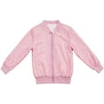 thumbnail image 5 of Cethrio Girls Bomber Jackets Size 7-8, Long Sleeve Sequin Performance Zip up Spring Outerwear Pink Size 7-8, 5 of 6