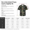 thumbnail image 3 of KLL Men's Hawaiian Shirt Short Sleeve Button Down Beach Shirts-Lilies Flowers, 3 of 5