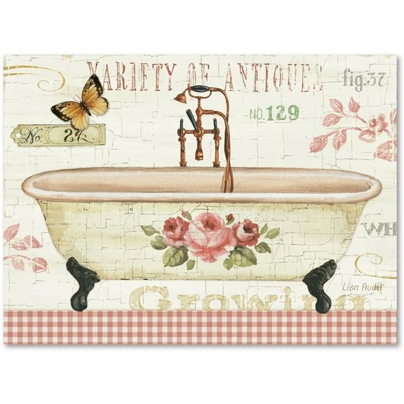 "Rose Garden III no Border" Canvas Art by Lisa Audit