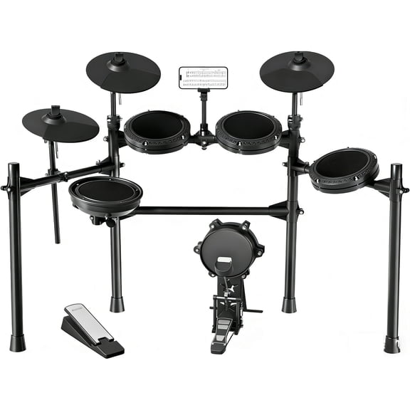 AODSK All-Age Electric Drum Set with Mesh Pads, 260 Sounds, 30 Drum Kits, Headphones USB MIDI, Drum Kits for Beginner