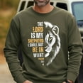 thumbnail image 2 of "The Lord Is My Shepherd" Psalm 23 Lion Sweatshirt – Christian Faith Pullover with Majestic Lion & Inspirational Bible Verse Design, 2 of 6