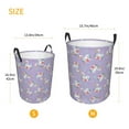 thumbnail image 3 of Sikiie Swan With Stars Print Round Dirty Clothes Basket, Waterproof Standing Foldable Storage Basket, for Laundry Room, Bedroom, Bathroom Storage-Medium, 3 of 6