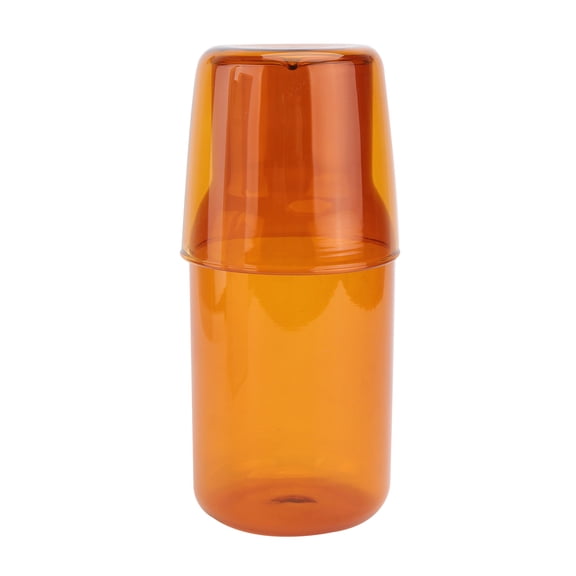WRITWAA 1 Set Bedside Water Cup With Lid for Hotel Use Chocolate Color