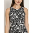 thumbnail image 6 of Moomaya Women's Printed Jumpsuit, Round Neck Sleeveless Wide Leg Cotton Jumpsuits, 6 of 7