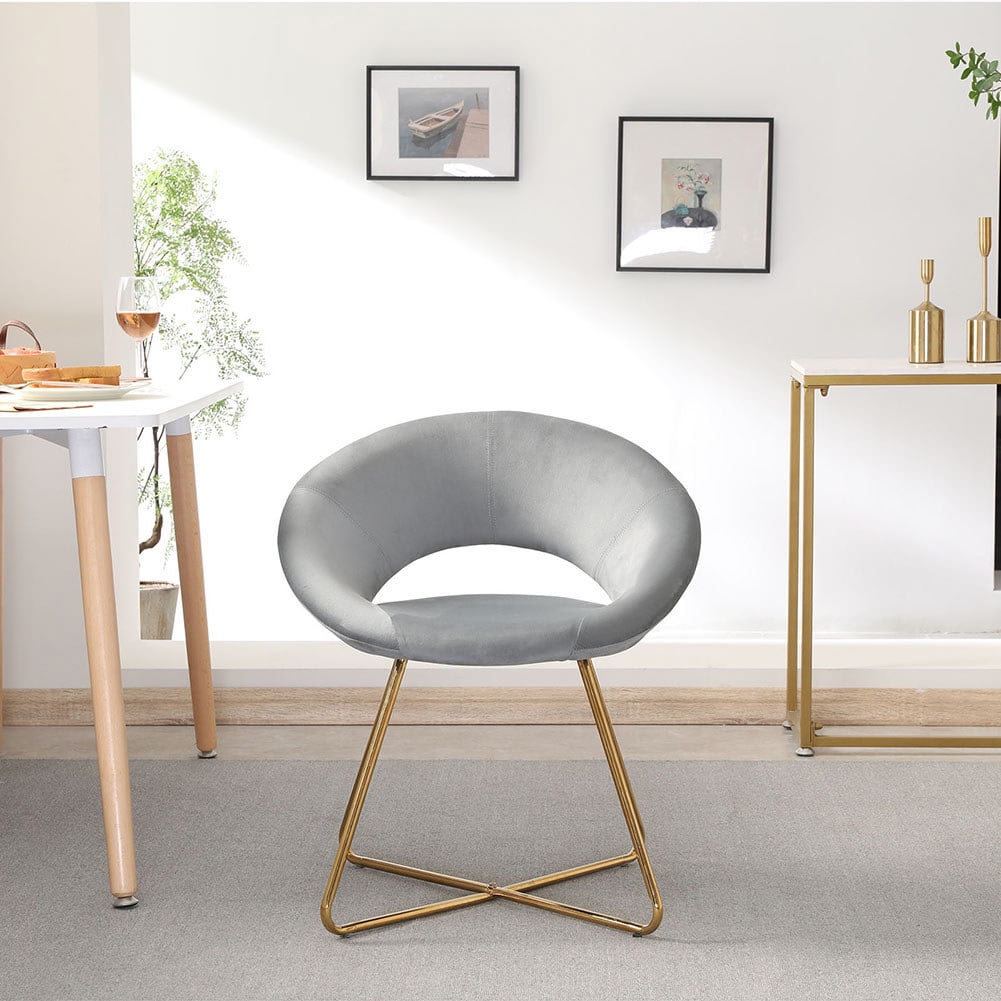 Private Jungle Dining Chair Velvet Upholstered Comfy Living Room Chairs Modern Back Vanity Chair for living room, bedroom, dining room vanity chair (Single),Gray Private Jungle Dining Chair Velvet Upholstered Comfy Living Room Chairs Modern Back Vanity Chair for living room, bedroom, dining room vanity chair (Single),Gray