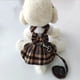 thumbnail image 4 of Vestido para perro con correa para perro, vestidos para perros pequeños, gatos, faldas de lazo para perro, vestido de encaje a cuadros, ropa para perros pequeños y niñas, 4 of 4