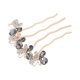 thumbnail image 1 of Peines Decorativos de Bargains Únicos Peine de Mariposa de Strass Accesorio de Peinado Lateral de Novia para un Estilo Elegante Negro, 1 of 7