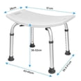 thumbnail image 2 of YRHOME Shower Stool Height Adjustable Shower Chair Non-Slip Shower Aid Stable Shower Seat, 2 of 4