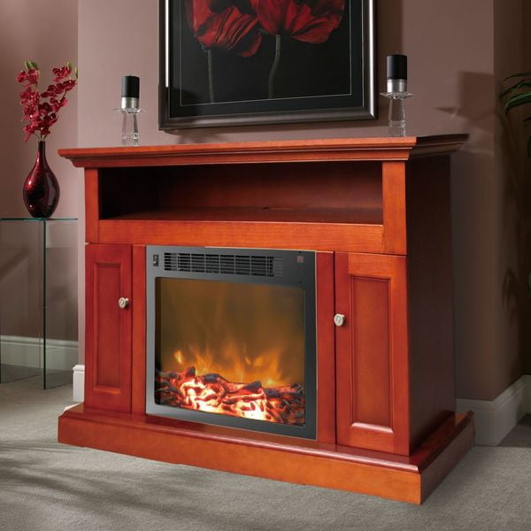 Cambridge Sorrento Electric Fireplace with 1500W Log Insert and 47 In