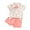 Pink, variant on Hiijoy Toddler Boy Easter Outfits Rabbit Prints Short Sleeved Button-Down Shirt Shorts Set