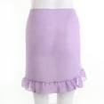 thumbnail image 2 of Fortune Women Mesh Mini Ruffle Skirts Cover Up Candy Color Bathing Skirt Beachwear Wrap, 2 of 4