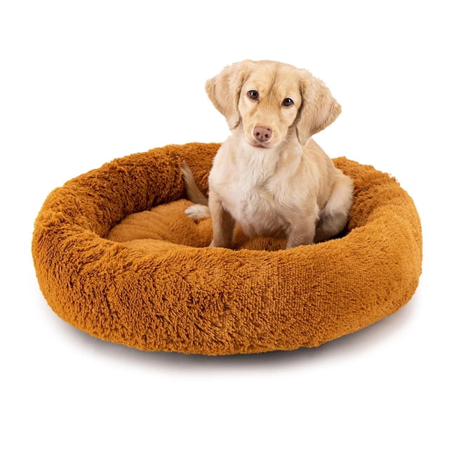 Cama para Perro Tipo Dona Anti Estrés Pets Apparel Hills Beige Medium