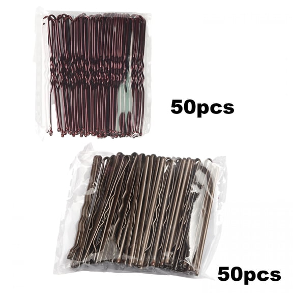 EXLEAF 100Pcs Bobby Pins,Brown Bobby Pins Hair Pins,Hair Pins for Women 2 Inch