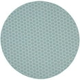 thumbnail image 2 of Nourison Reversible Indoor Outdoor 8' x Round Aqua Modern Rug, 2 of 10