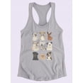 thumbnail image 3 of Doggos And Puppers I Racerback Tank Women -June Erica Vess Designs, Female x-Small, 3 of 4