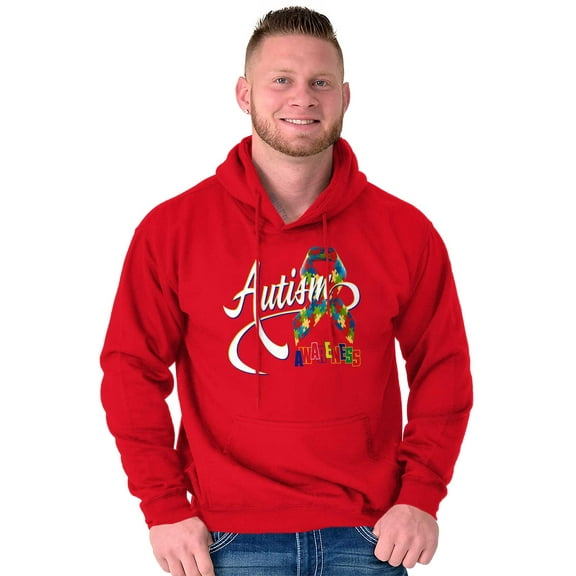 Autism Awareness Disabled Autistic Hoodie Sweatshirt Women Men Brisco Brands S