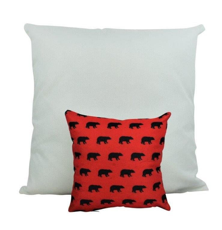small red decorative pillows