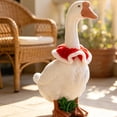 thumbnail image 4 of AZXY Christmas Neck Wrap Collar Porch Goose Outfit, 23‑Inch Goose Clothes, Goose Clothing & Goose Cloth for Cement Plastic Porch Goose Statue, Outdoor Xmas Decor for Front Porch Yard Lawn Garden, 4 of 6