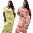 thumbnail image 3 of Plus Size Splash Print Maxi Dress, 3 of 4