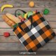 thumbnail image 5 of Easygdp Orange Plaid Bolsa Tote para Mujer, Bolso de Hombro para Trabajo, Playa, Viajes, Compras y Supermercado, 5 of 7